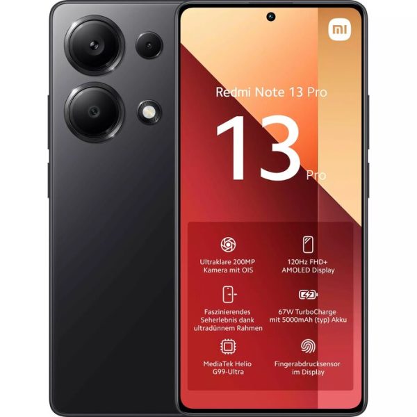 Smartphone Xiaomi Redmi Note 13 Pro 6.67" 256 GB Midnight Black