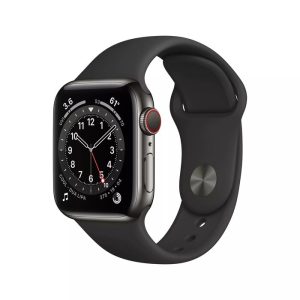 Apple Watch Series 6 OLED 40 mm Digital 324 x 394 pixels Touchscreen 4G Graphite Wi-Fi GPS (satellite)