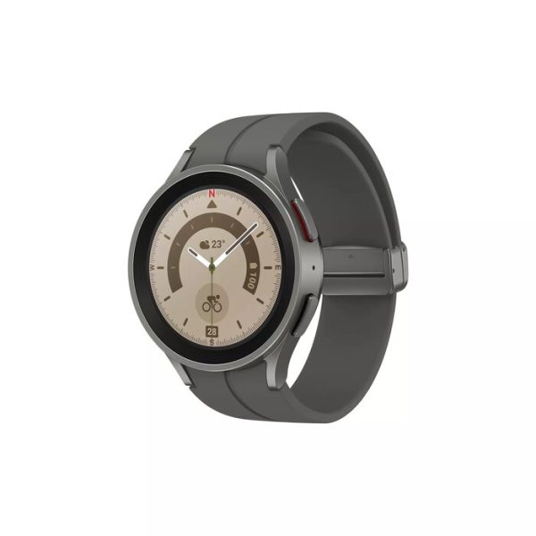 Samsung Galaxy Watch5 Pro 3.56 cm (1.4") OLED 45 mm Digital 450 x 450 pixels Touchscreen 4G Titanium Wi-Fi GPS (satellite)