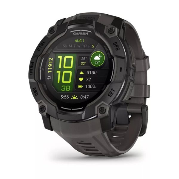 Garmin Instinct 3 AMOLED 3.3 cm (1.3") 50 mm Digital 416 x 416 pixels Touchscreen Black GPS (satellite)