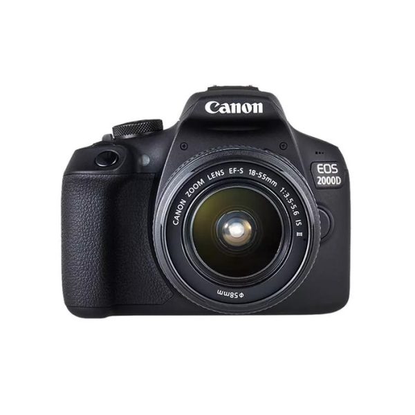 Canon EOS 2000D + EF-S 18-55mm f/3.5-5.6 IS II SLR Camera Kit 24.1 MP CMOS 6000 x 4000 pixels Black