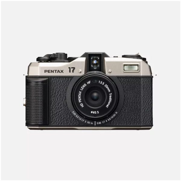 Pentax 17 Compact film camera 35 mm Black, Silver